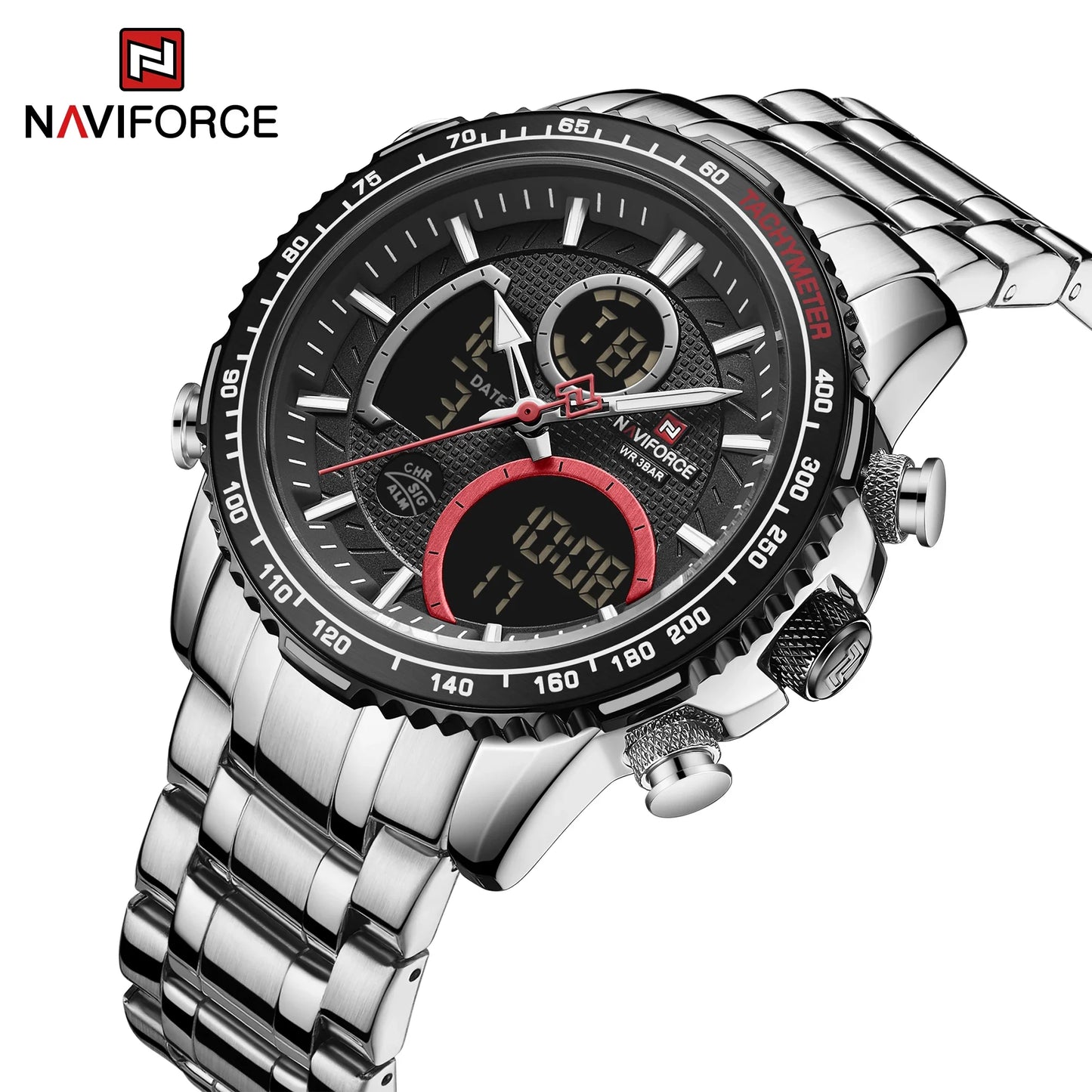 NAVIFORCE-9182-Men's Waterproof Quartz Watch