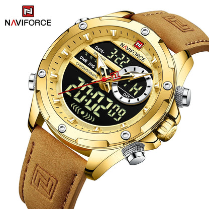 NAVIFORCE-9208-Men's Waterproof Casual Watch