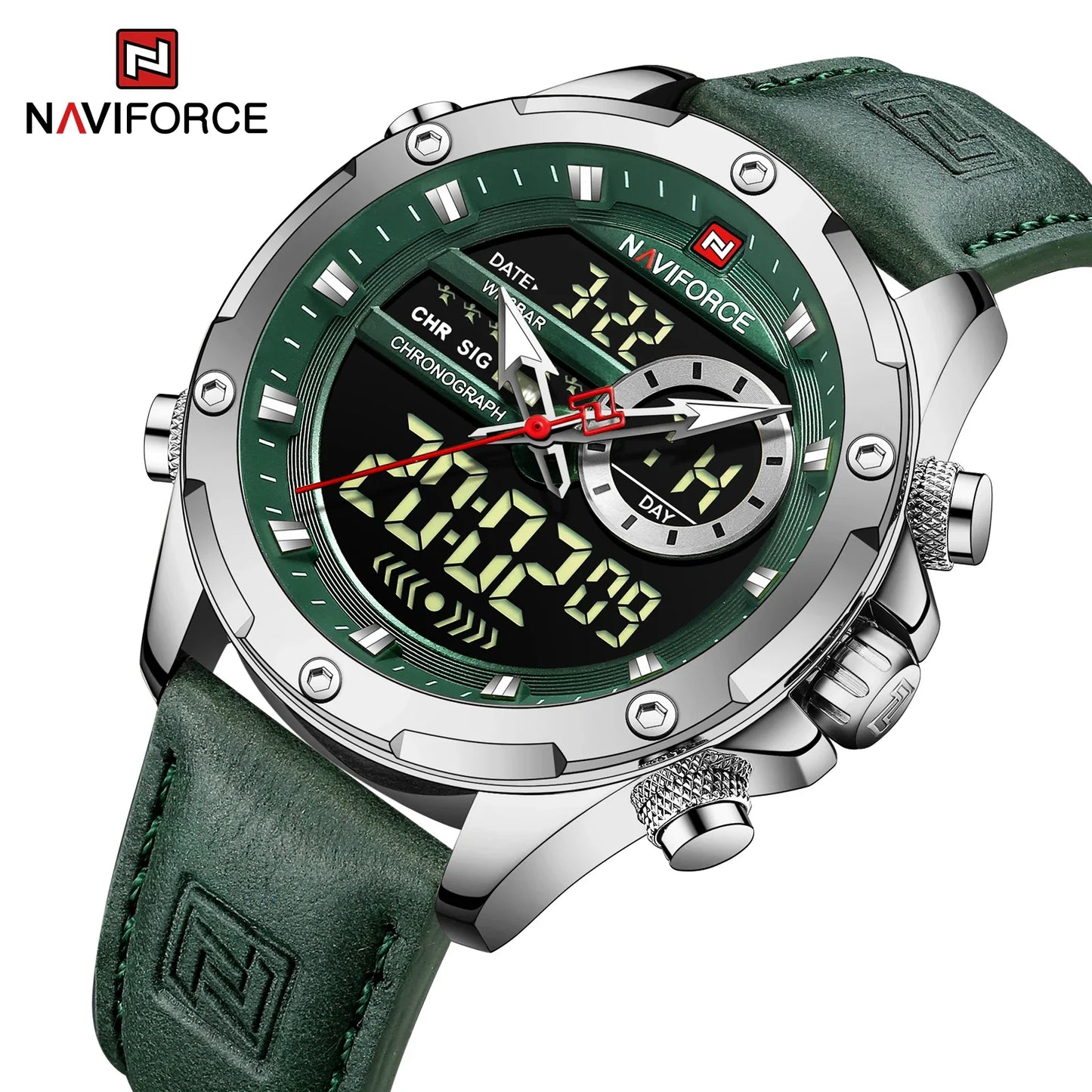 NAVIFORCE-9208-Men's Waterproof Casual Watch