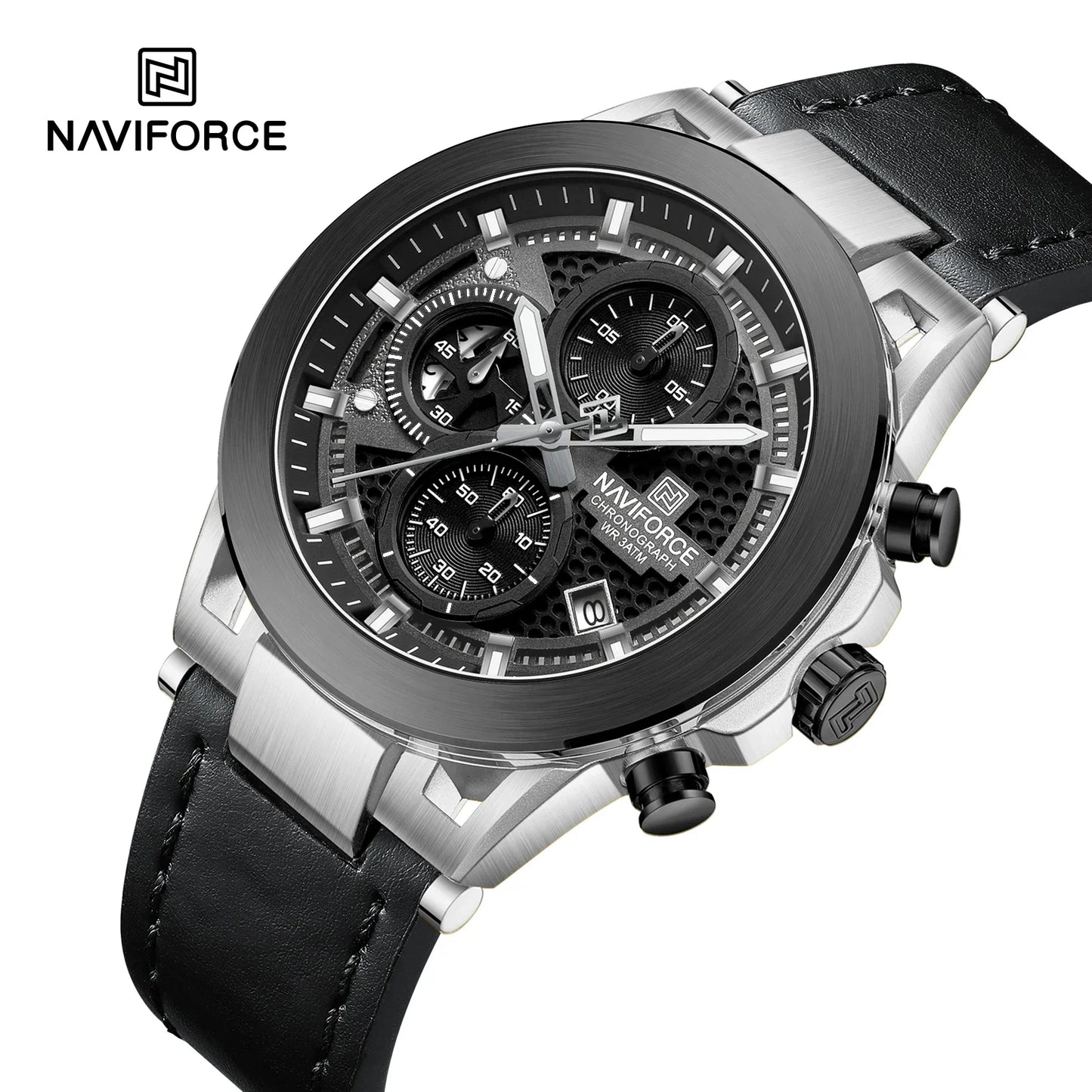 NAVIFORCE Watch 8073 Business Waterproof  Quartz Watch.