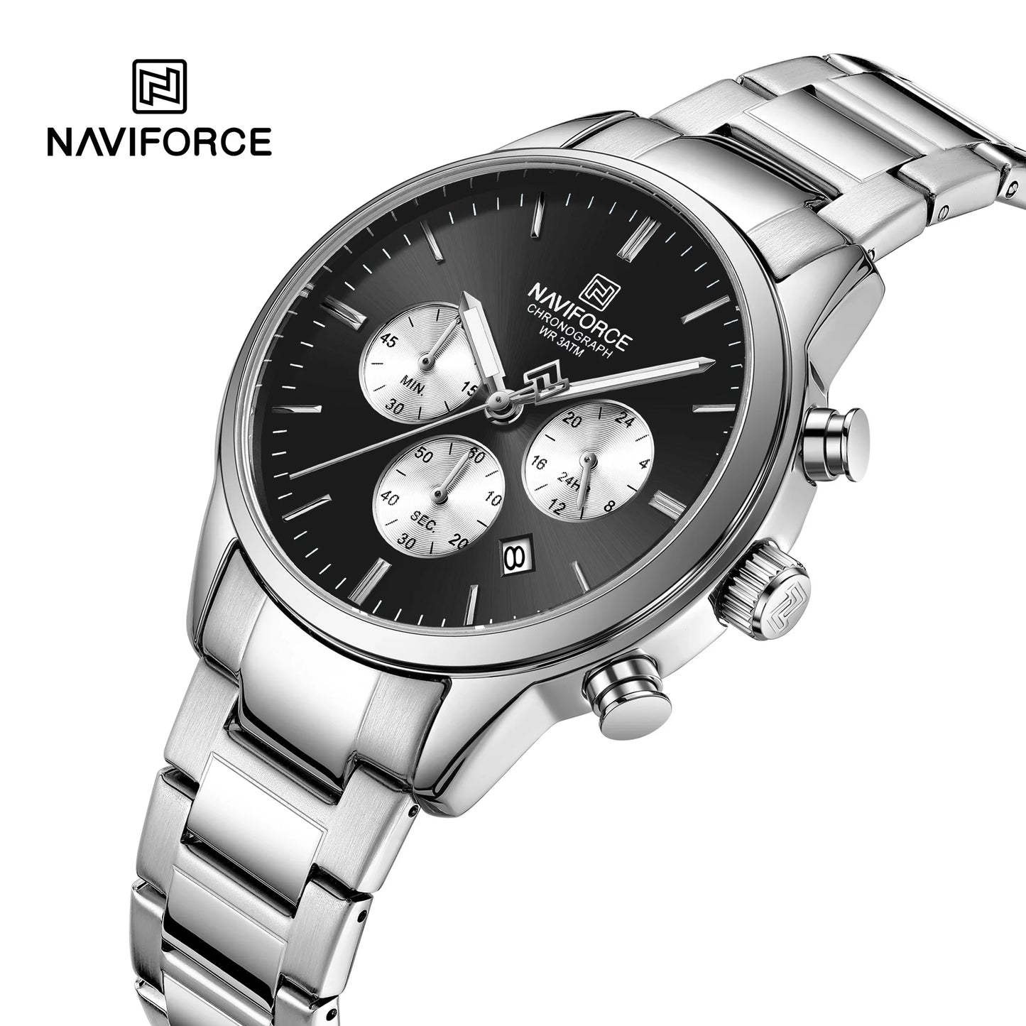 NAVIFORCE Watch 8076 Business Waterproof  Quartz Watch.