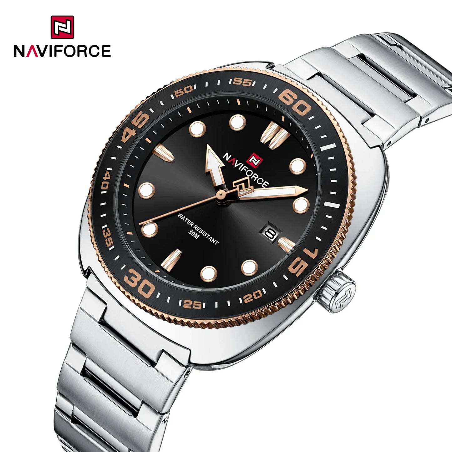 NAVIFORCE Watch 9250 Business Waterproof  Quartz Watch.