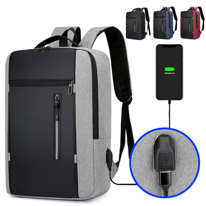 Waterproof Business Computer Bag - Multifunctional USB Backpack