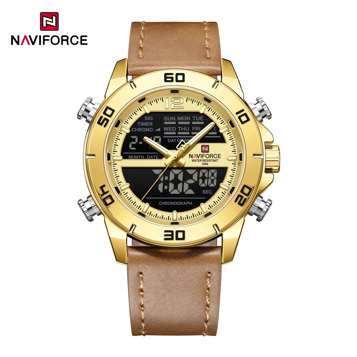 NAVIFORCE Watch 9253L Business Waterproof  Quartz Watch.