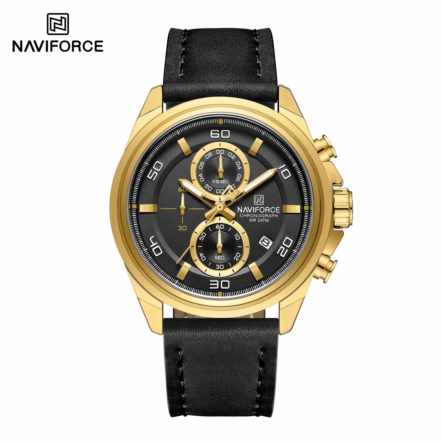 NAVIFORCE Watch 8075 Quartz Watch Waterproof for Men.