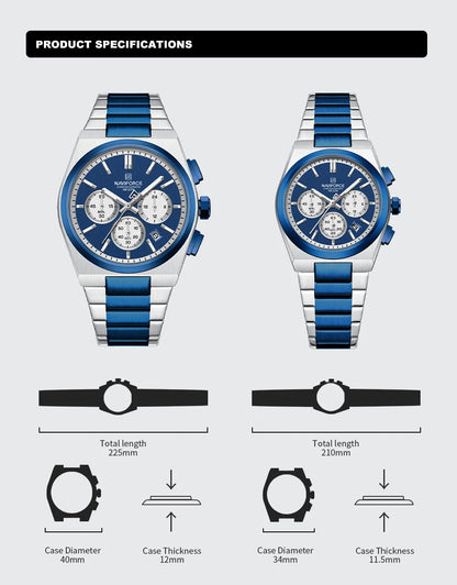 NAVIFORCE 8048 -Business Quartz Timepiece for Men