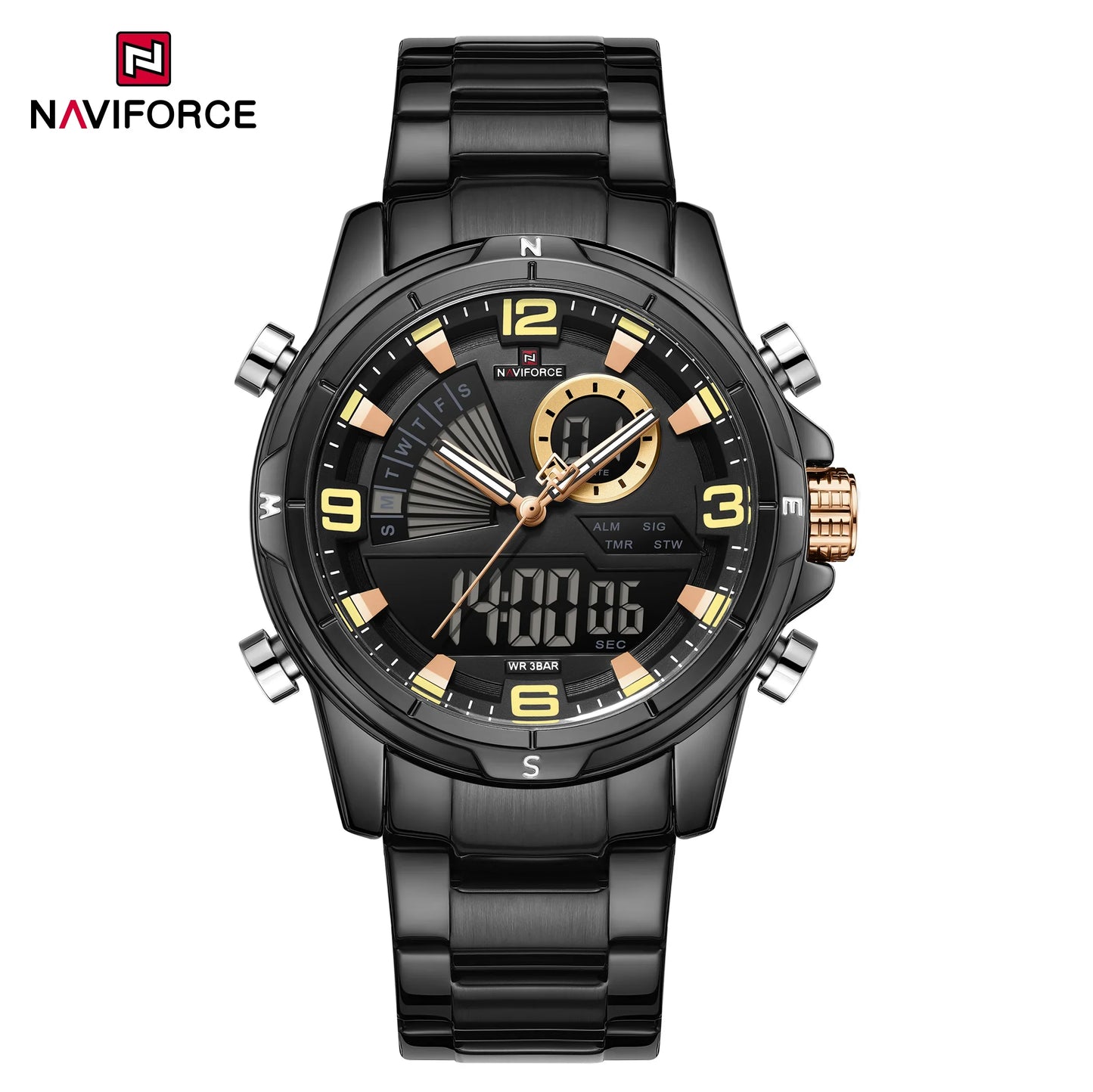 NAVIFORCE Watch 9257 Business Waterproof  Quartz Watch.