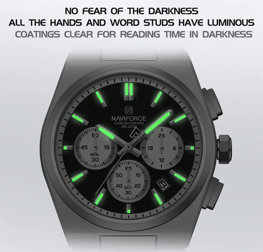 NAVIFORCE 8048 -Business Quartz Timepiece for Men