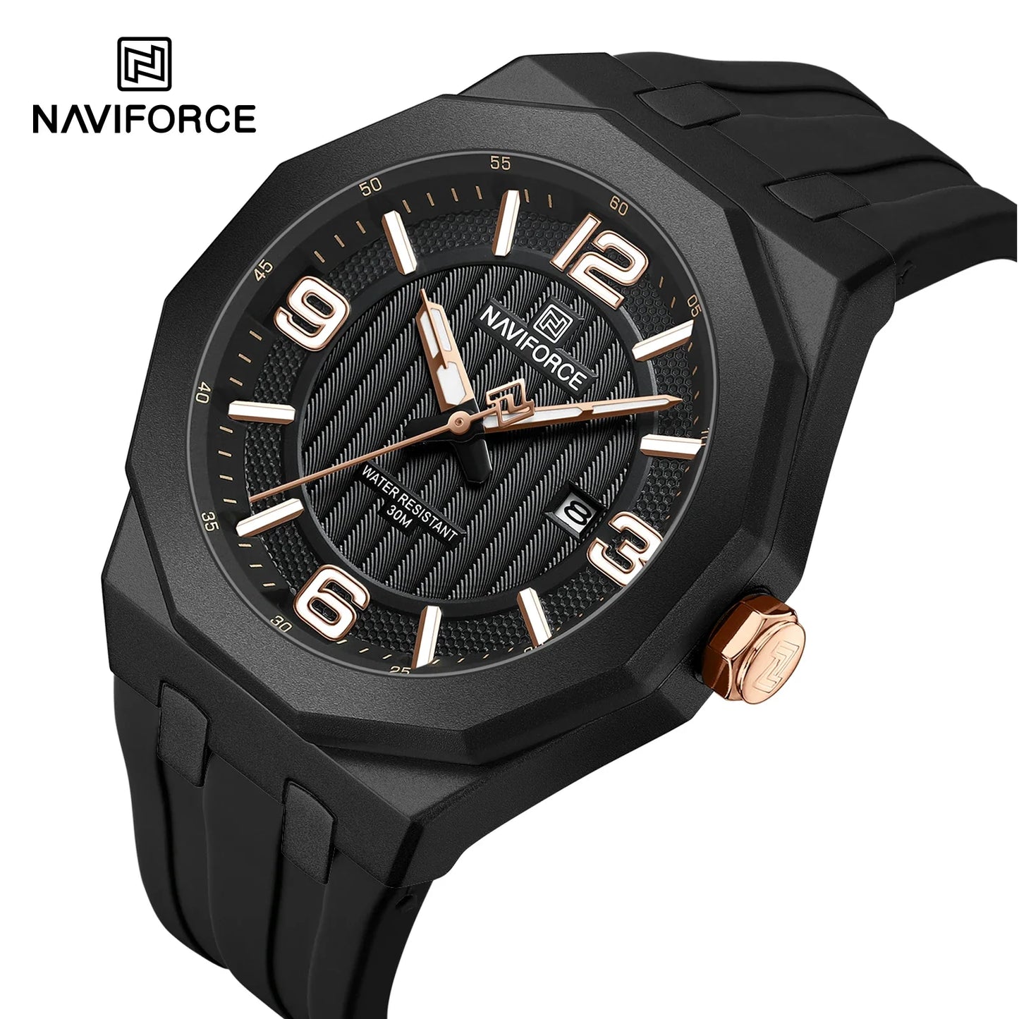 NAVIFORCE Watch 8079 Business Waterproof  Quartz Watch.