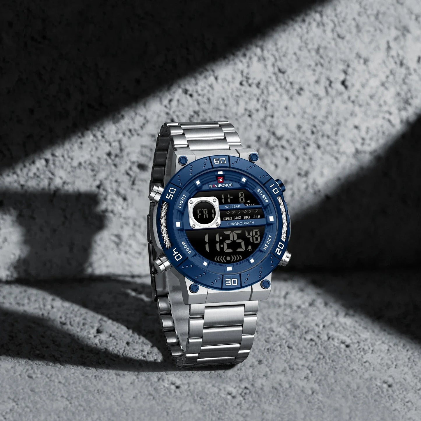 NAVIFORCE-9241S-Men's Business Watch-blue & White
