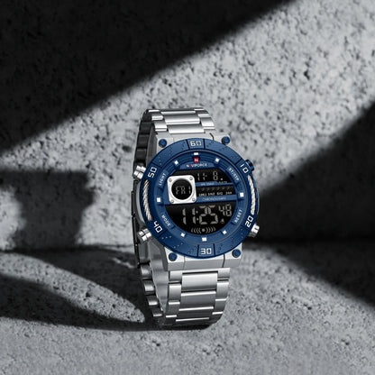 NAVIFORCE-9241S-Men's Business Watch-blue & White