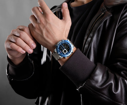 NAVIFORCE-9241S-Men's Business Watch-blue & White