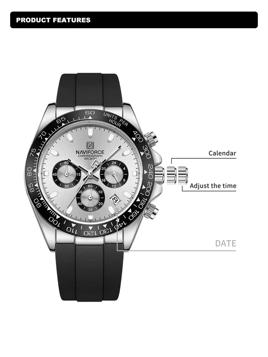 NAVIFORCE 8054 - Men's Waterproof Quartz Watch
