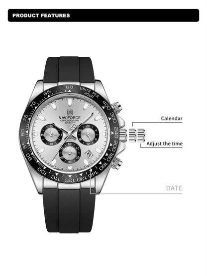 NAVIFORCE 8054 - Men's Waterproof Quartz Watch