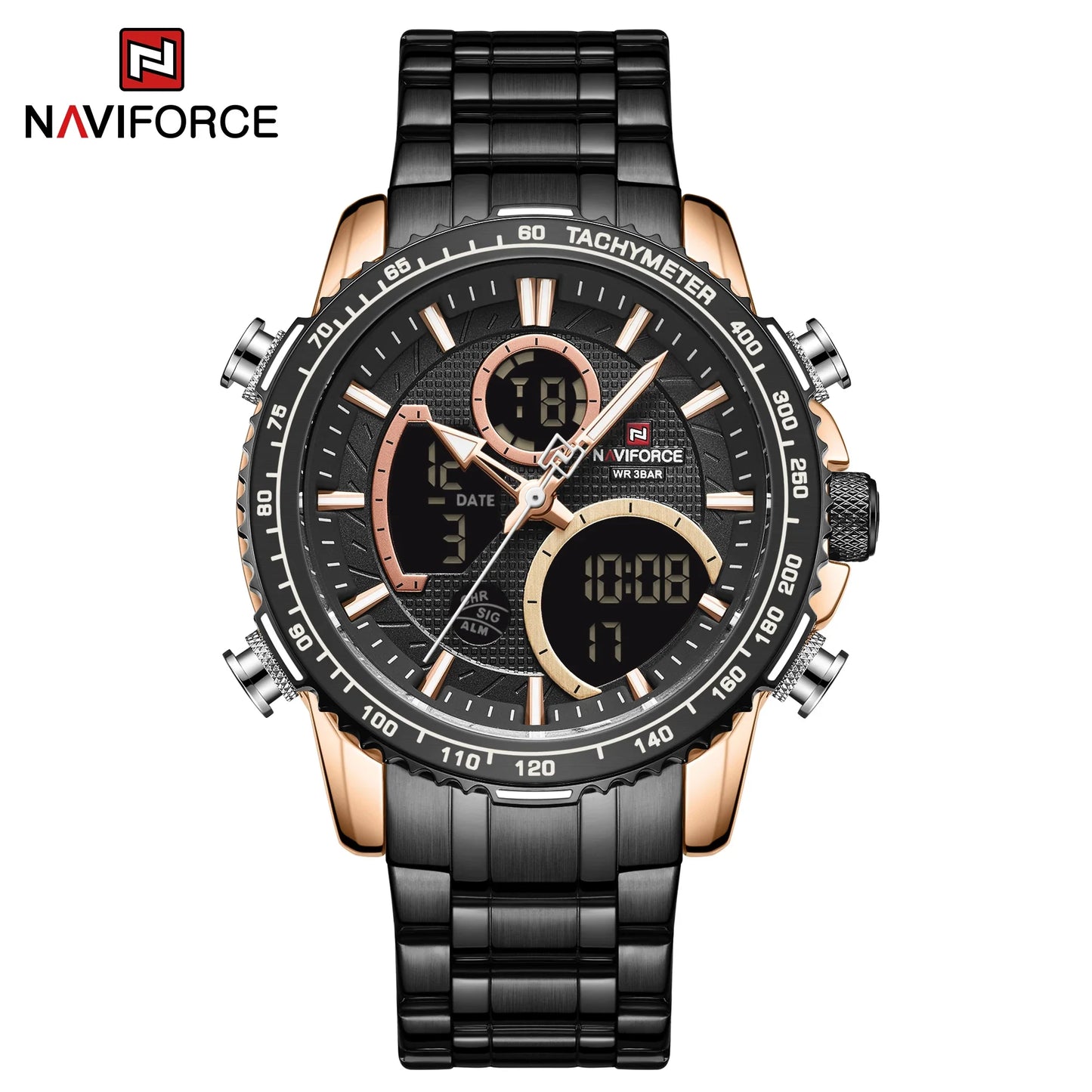 NAVIFORCE-9182-Men's Waterproof Quartz Watch