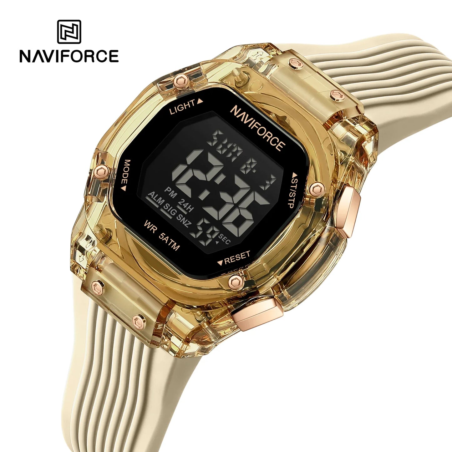 NAVIFORCE-6114-Popular waterproof electronic watch
