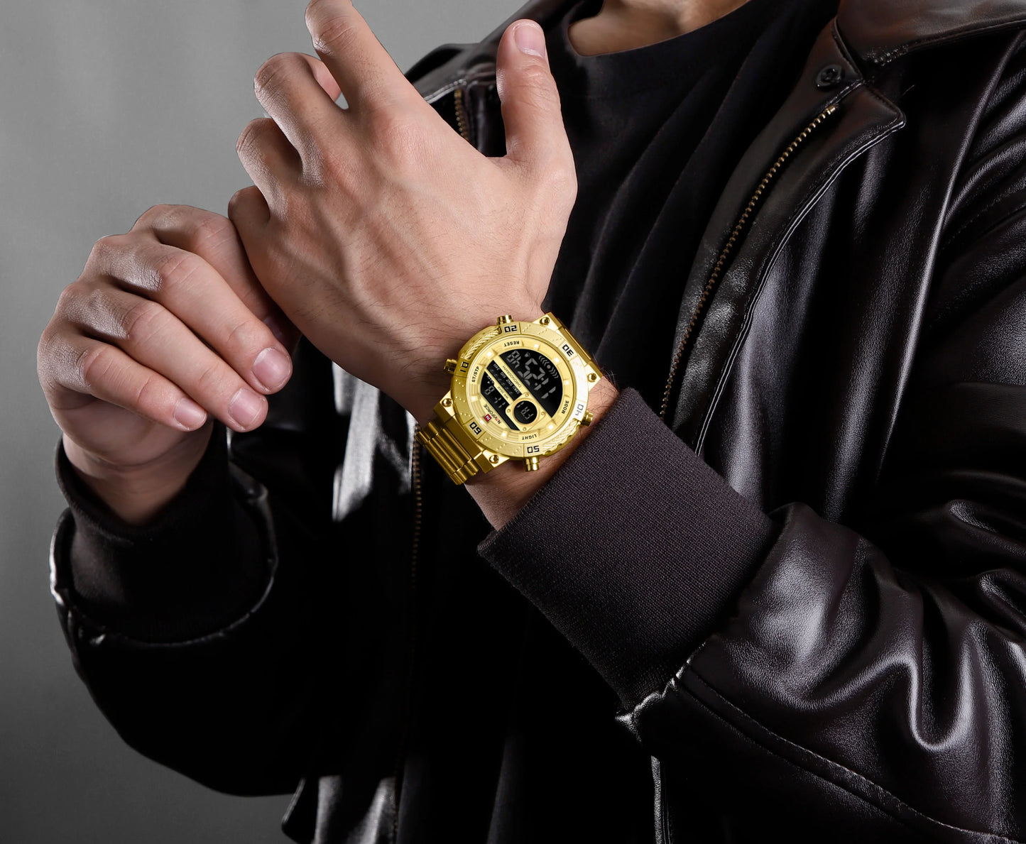 NAVIFORCE-9241S-Men's Business Watch-GGG