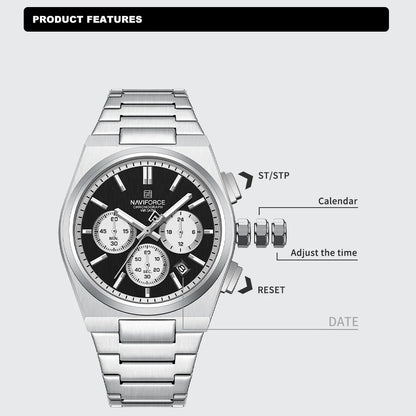 NAVIFORCE 8048 -Business Quartz Timepiece for Men