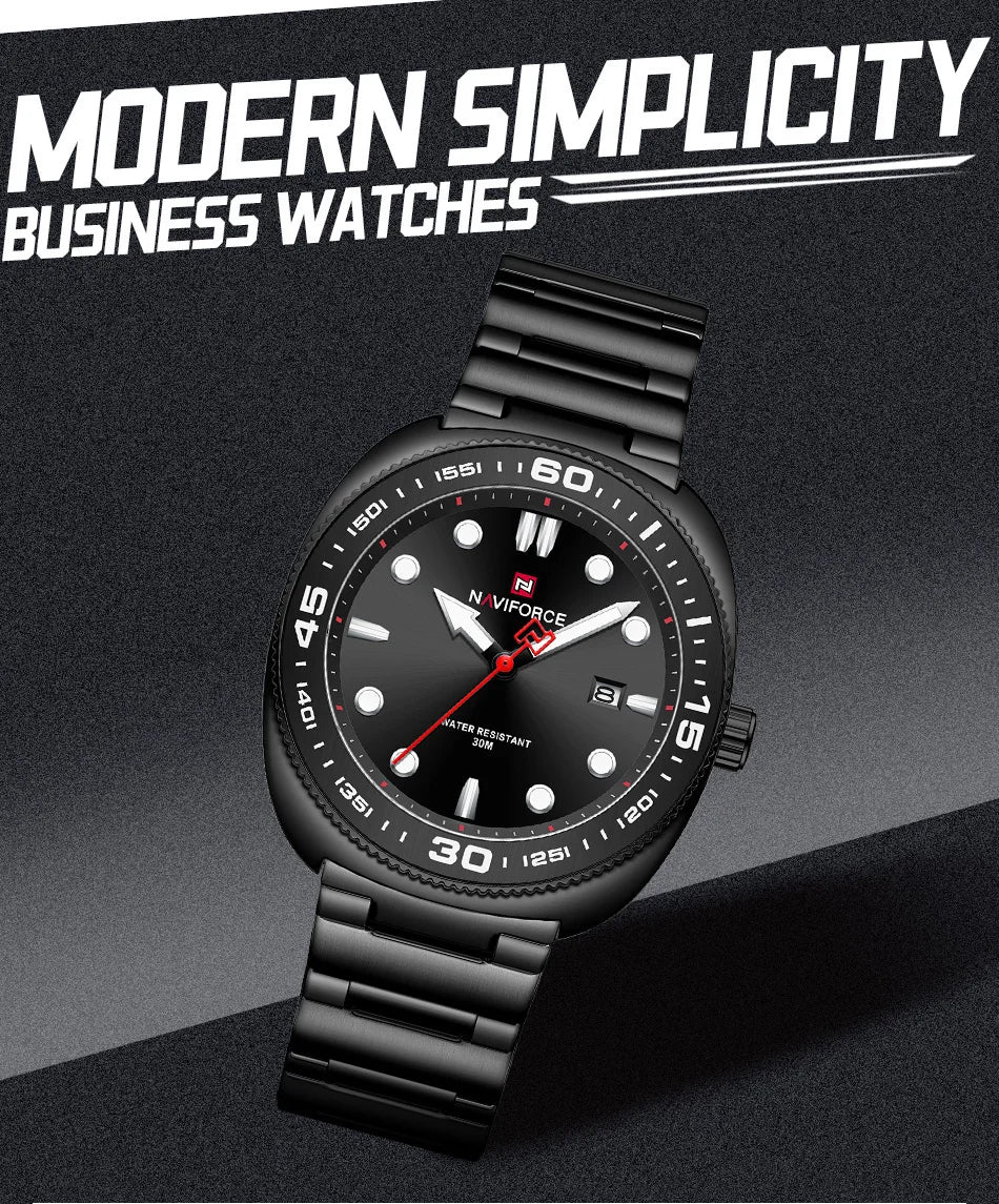NAVIFORCE Watch 9250 Business Waterproof  Quartz Watch.