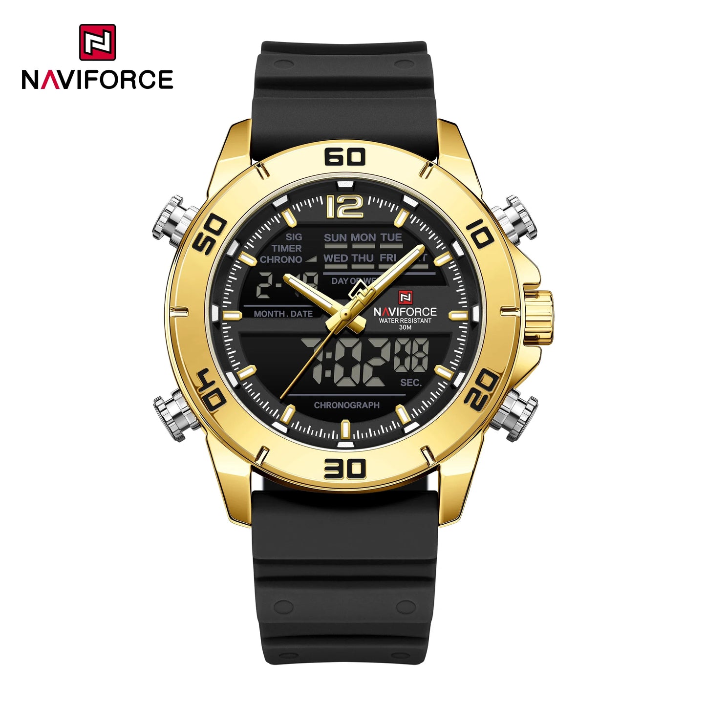 NAVIFORCE 9253T Business Waterproof  Quartz Watch.