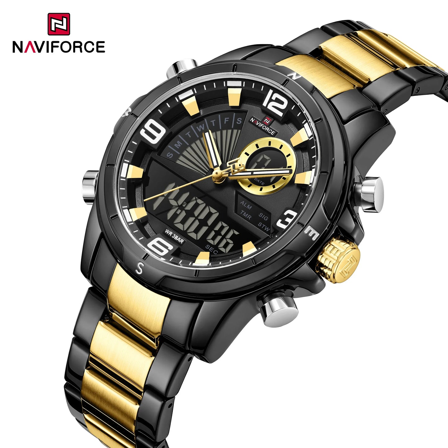 NAVIFORCE Watch 9257 Business Waterproof  Quartz Watch.