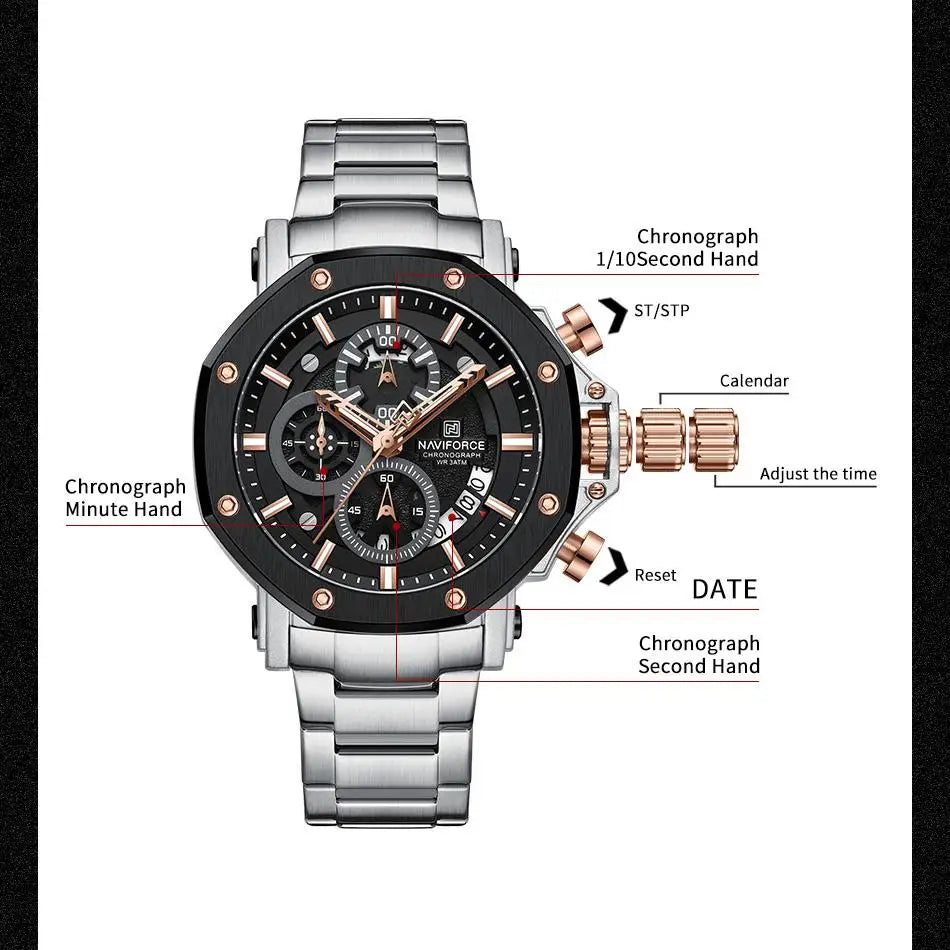 NAVIFORCE 8065 Quartz Watch for Men.