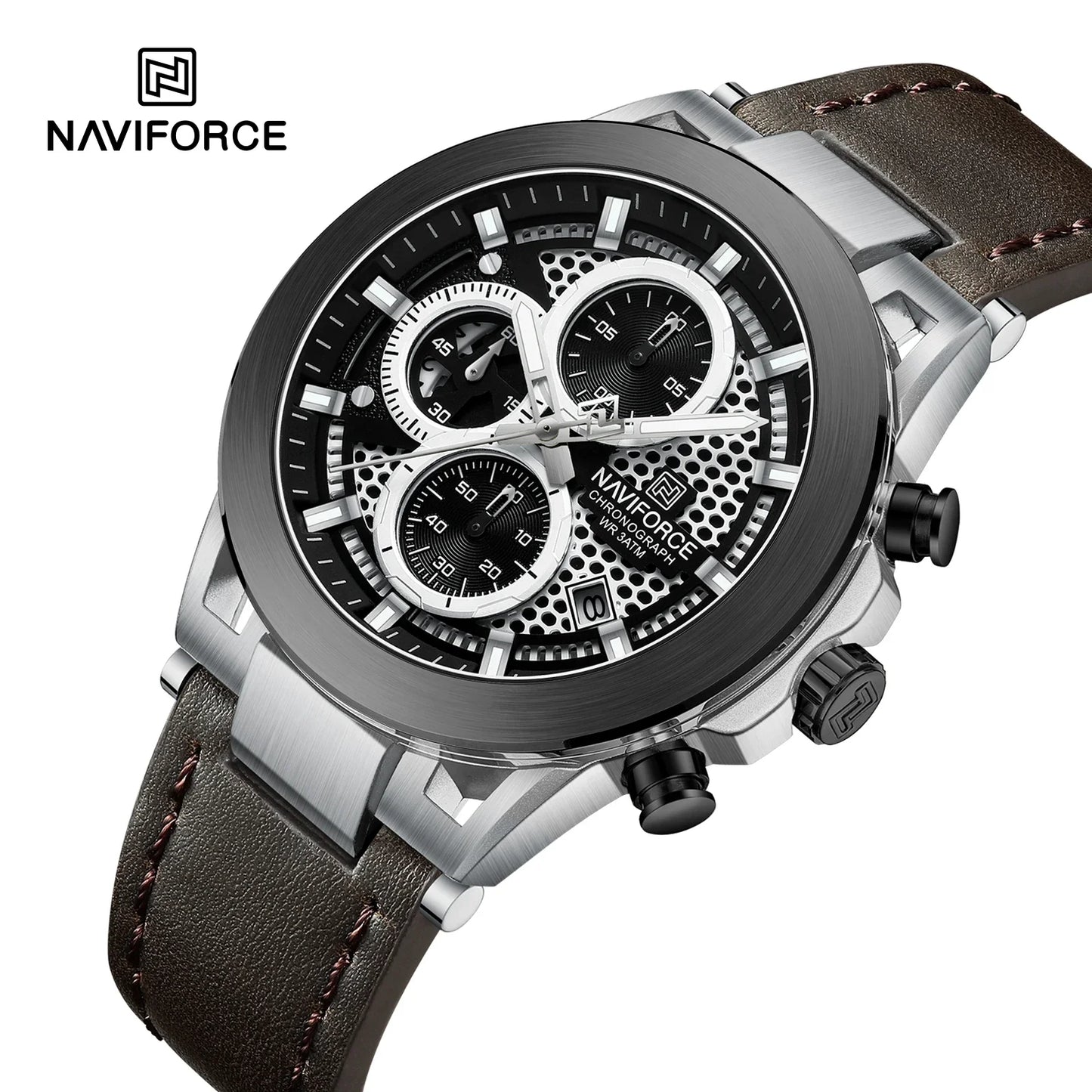 NAVIFORCE Watch 8073 Business Waterproof  Quartz Watch.