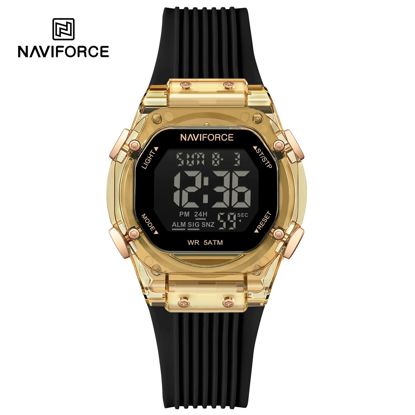 NAVIFORCE-6114-Popular waterproof electronic watch