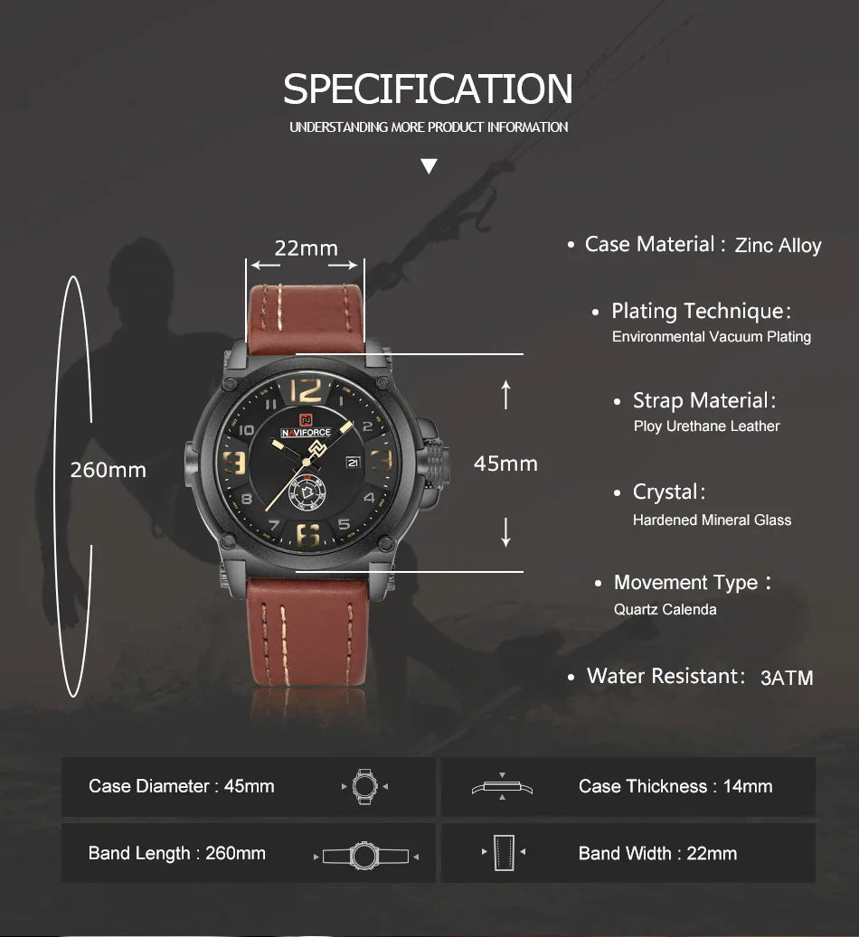 NAVIFORCE-9099-High Quality Men's Watch