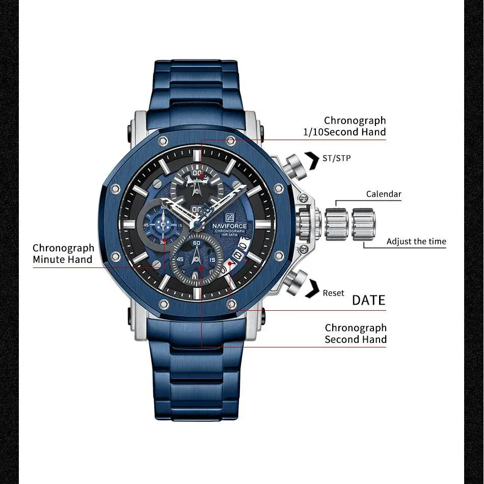 NAVIFORCE 8065-Quartz Watch for Men.
