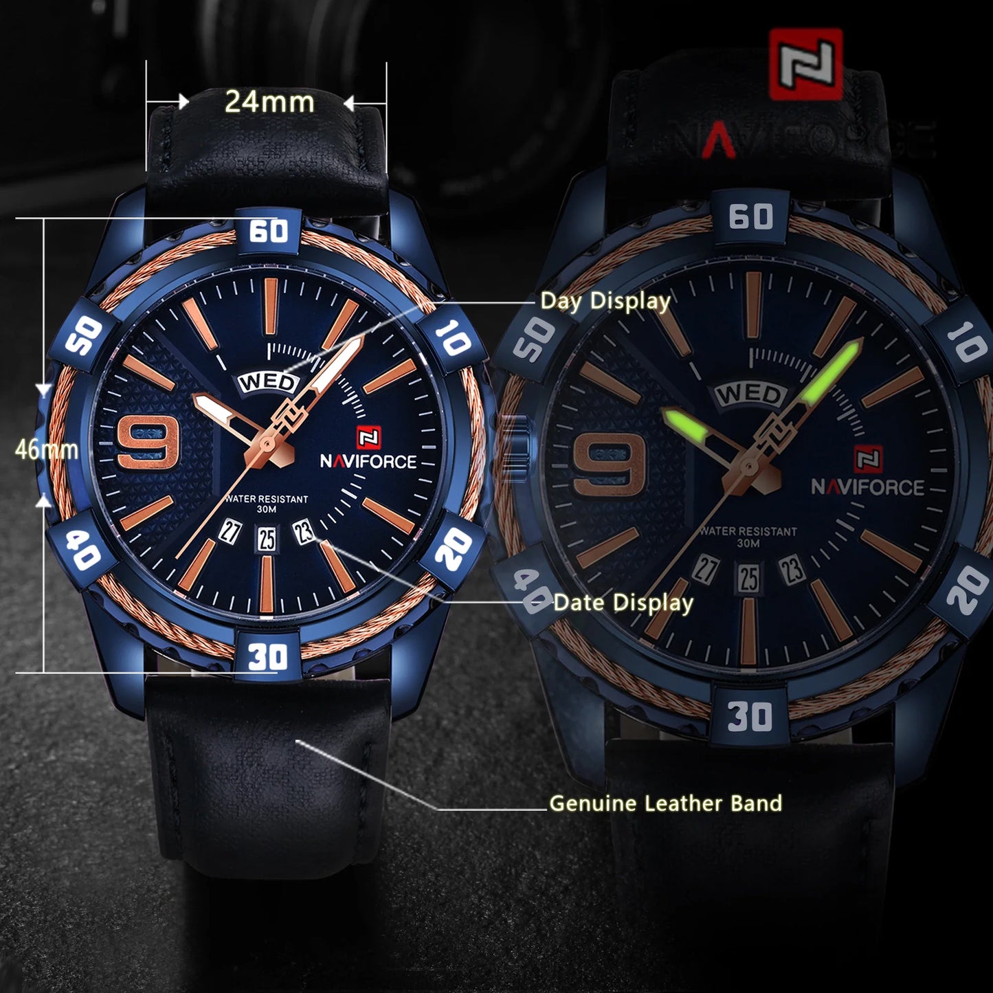 NAVIFORCE-9117-High Quality Men's Watch