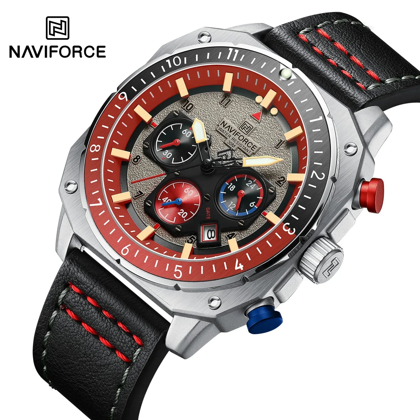 NAVIFORCE 8057 -High-Quality Waterproof Watch