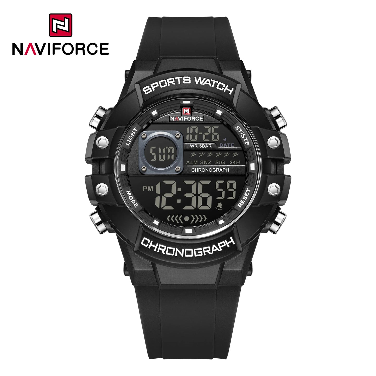 NAVIFORCE-6102 Men's Waterproof Digital Watch