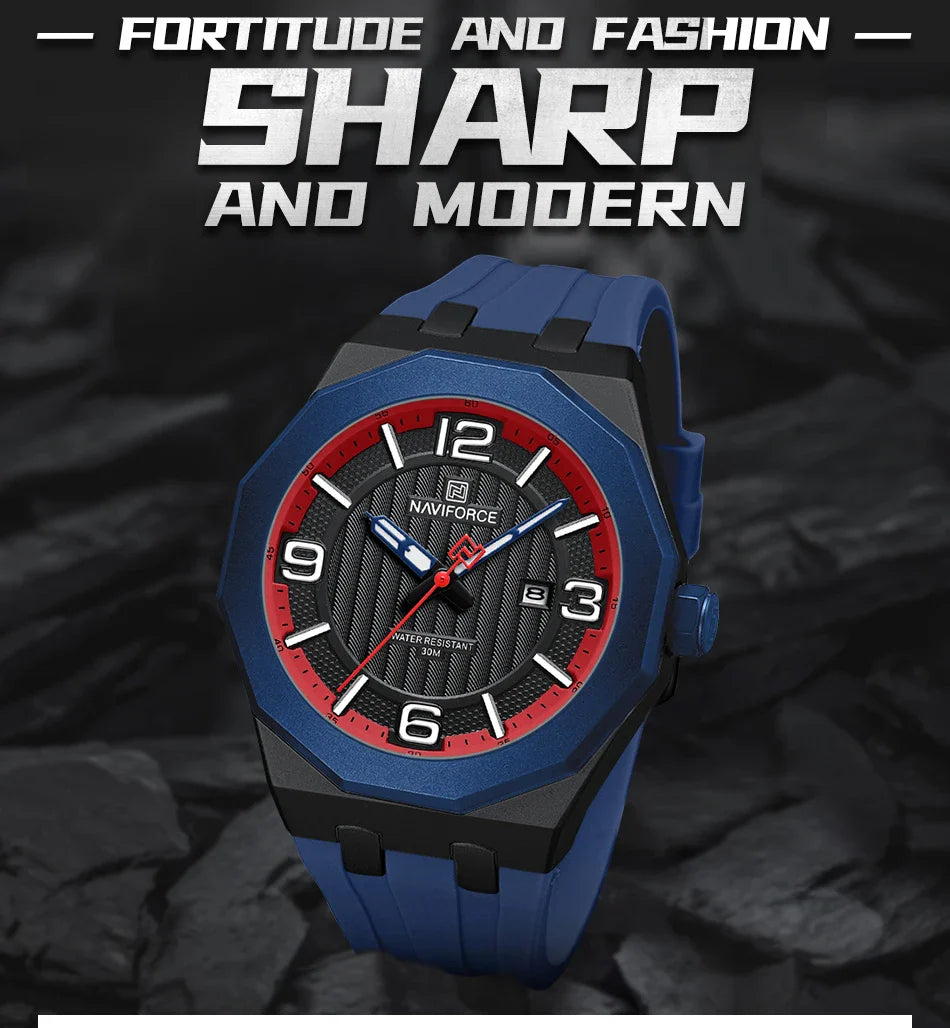 NAVIFORCE Watch 8079 Business Waterproof  Quartz Watch.