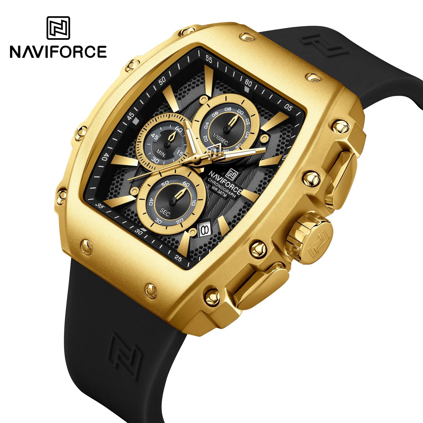 NAVIFORCE Watch 8070 Business Waterproof  Quartz Watch.