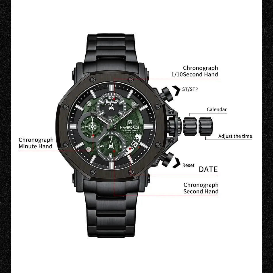 NAVIFORCE 8065-Quartz Watch for Men.
