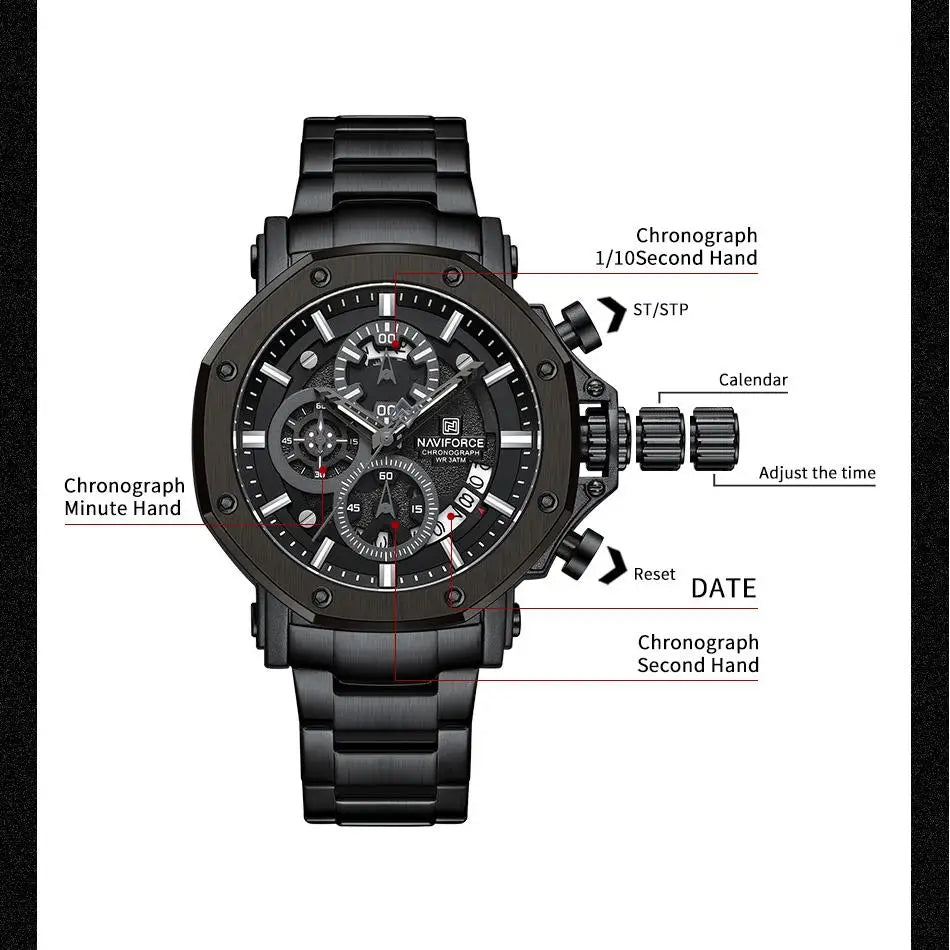 NAVIFORCE 8065-Quartz Watch for Men.