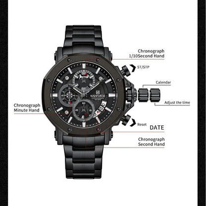 NAVIFORCE 8065-Quartz Watch for Men.