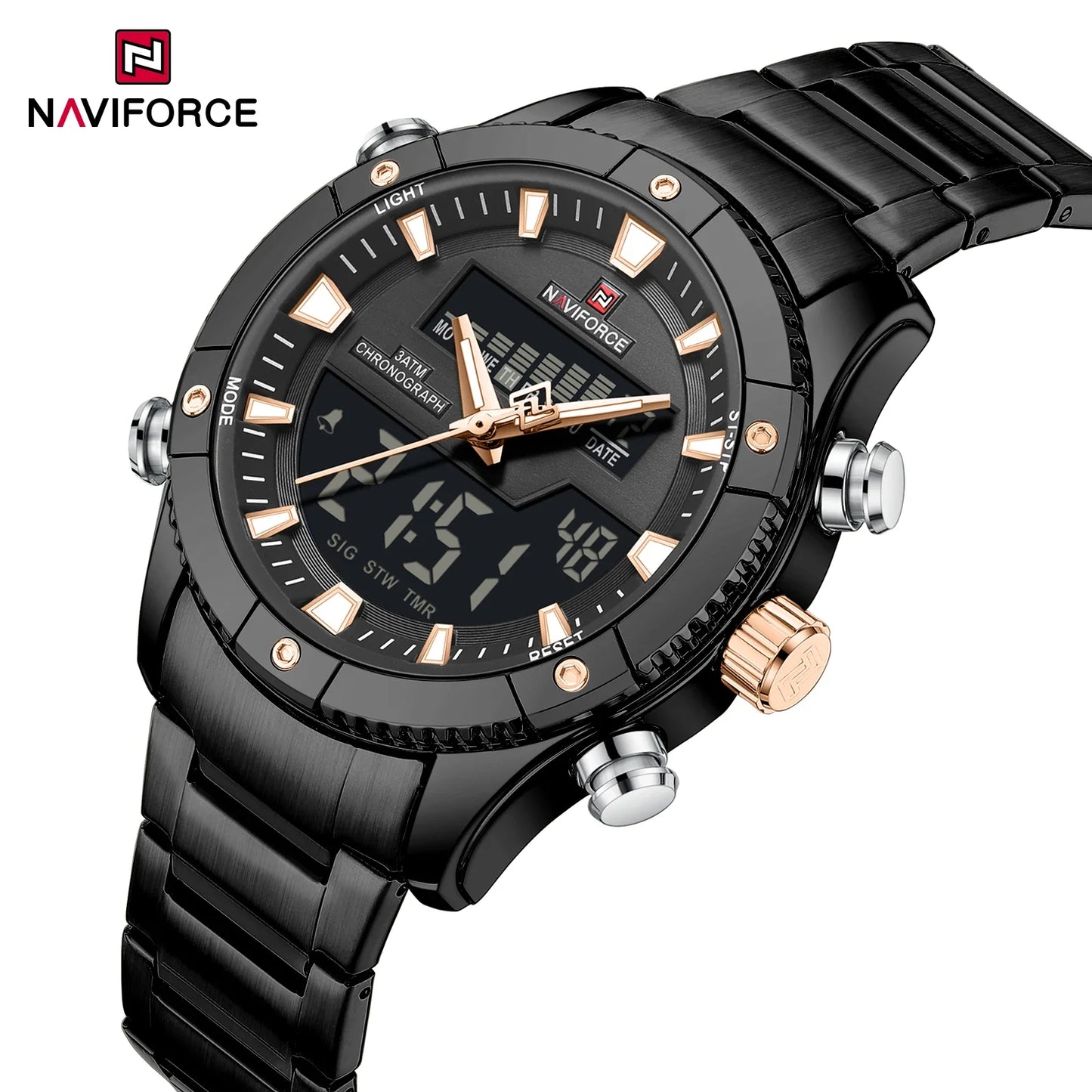NAVIFORCE Watch 9259 Business Waterproof  Quartz Watch.
