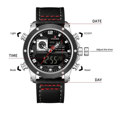 NAVIFORCE 9236-Luxury Quartz Watch for Men.