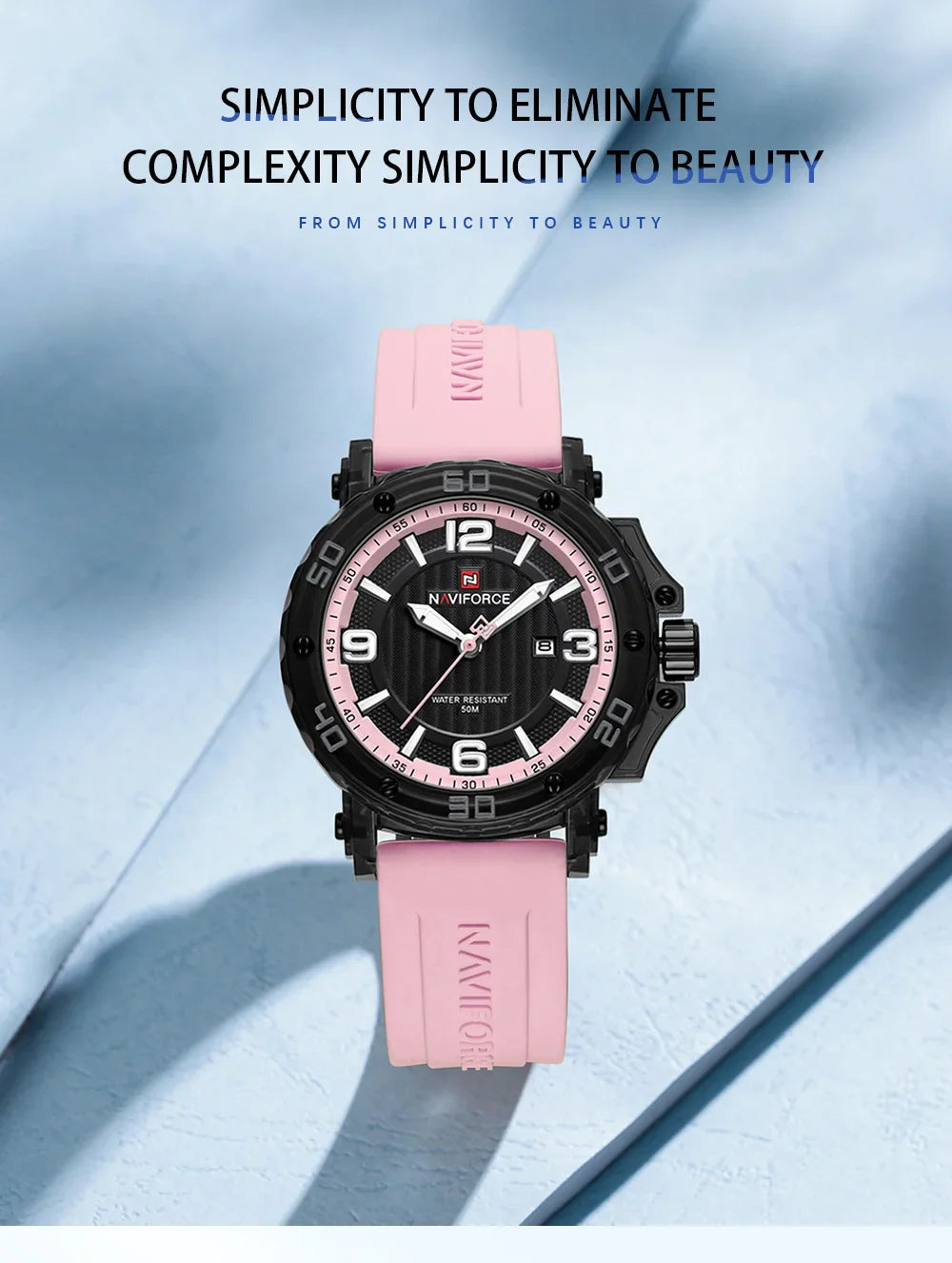 NAVIFORCE-7125 - Elegant luxury quartz watch