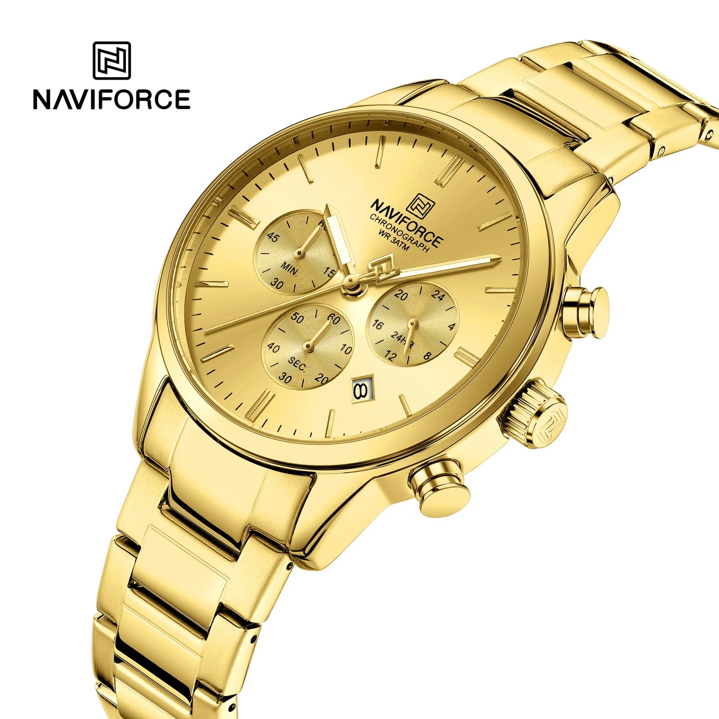 NAVIFORCE Watch 8076 Business Waterproof  Quartz Watch.