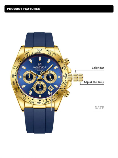 NAVIFORCE 8054-Men's Waterproof Quartz Watch