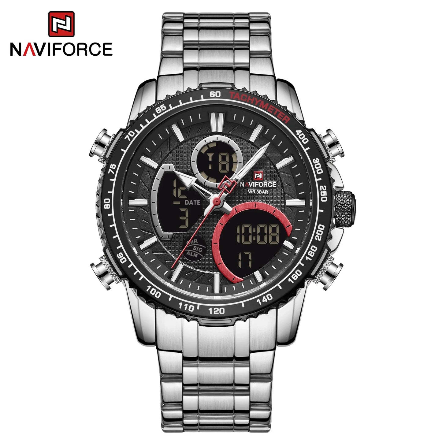 NAVIFORCE-9182-Men's Waterproof Quartz Watch