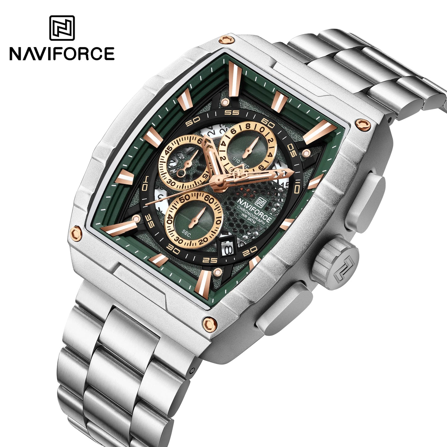 NAVIFORCE Watch 8066 Business Waterproof  Quartz Watch.