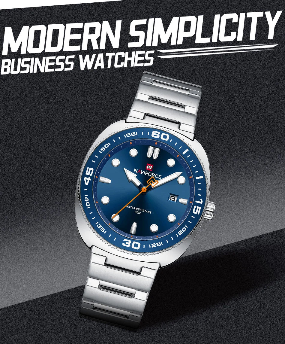 NAVIFORCE Watch 9250 Business Waterproof  Quartz Watch.