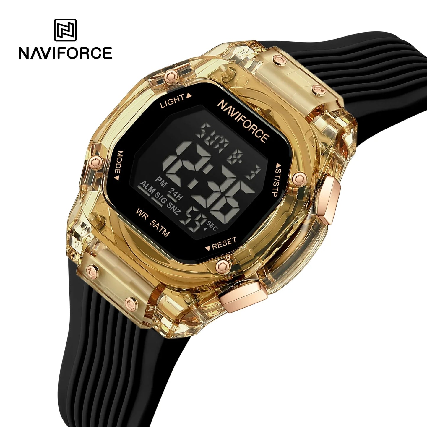 NAVIFORCE-6114-Popular waterproof electronic watch