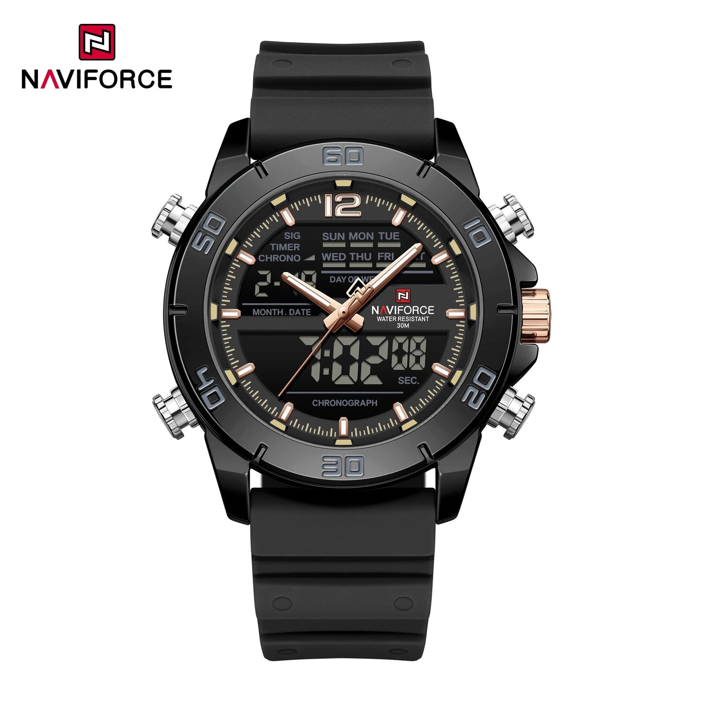 NAVIFORCE 9253T Business Waterproof  Quartz Watch.