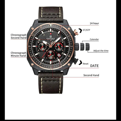 NAVIFORCE 8057-Luxury Men's Timepiece