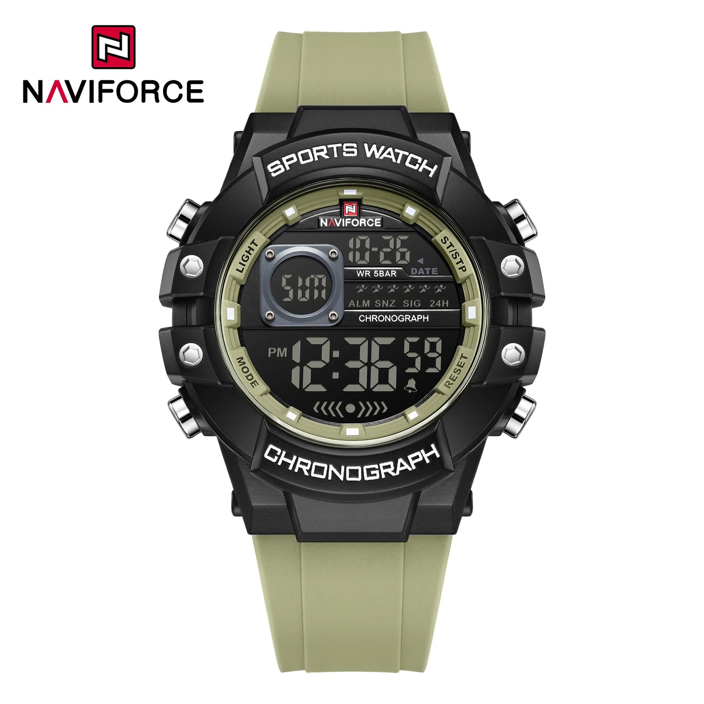 NAVIFORCE-6102 Men's Waterproof Digital Watch